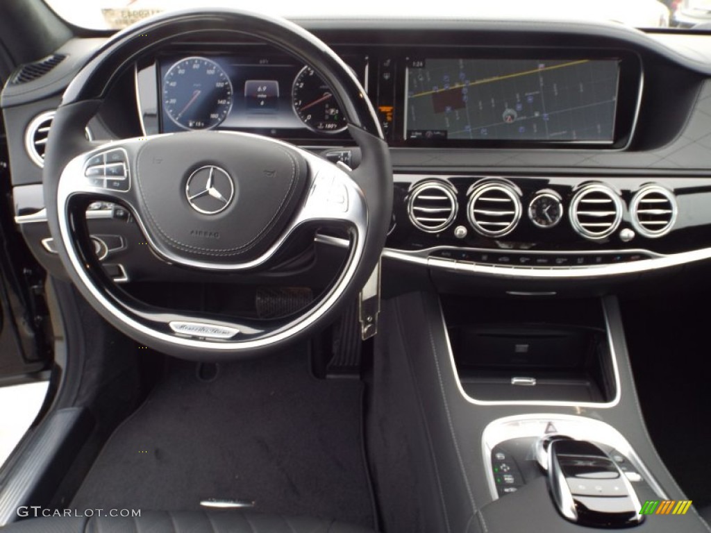 2015 Mercedes-Benz S 600 Sedan Black Dashboard Photo #102161729