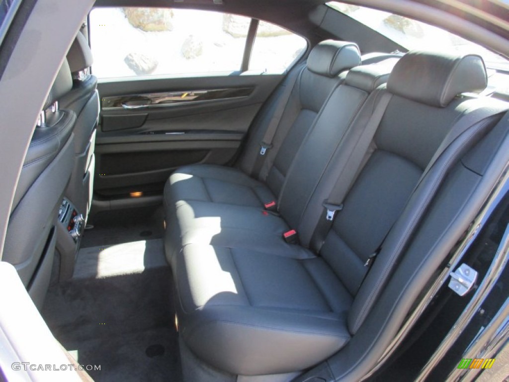 Black Interior 2015 BMW 7 Series 740Li xDrive Sedan Photo #102162911