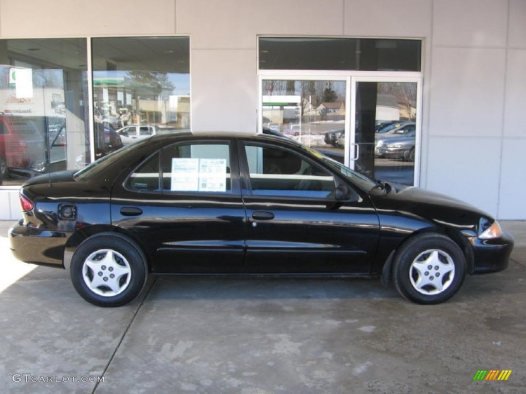 Black 2002 Chevrolet Cavalier Sedan Exterior Photo #102163118