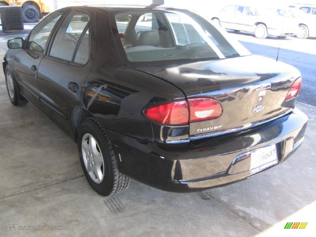 2002 Cavalier Sedan - Black / Graphite photo #3