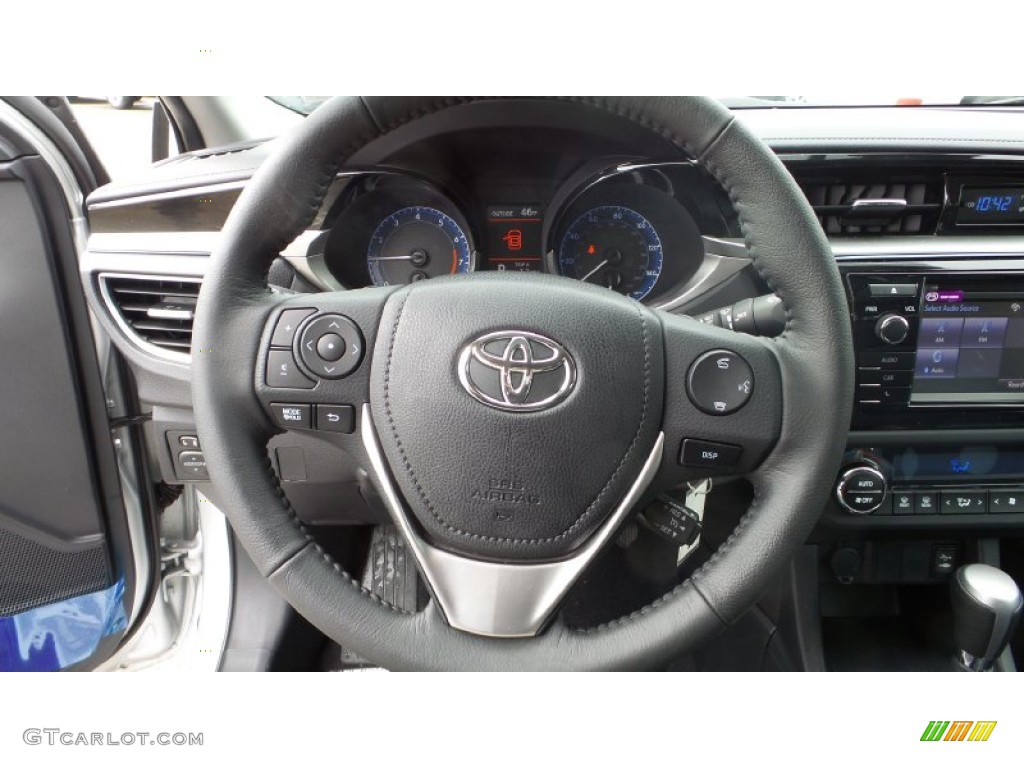 2015 Toyota Corolla S Plus S Steel Blue Steering Wheel Photo #102164778
