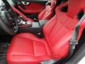 2015 Jaguar F-TYPE Jet/Red Duotone Interior Front Seat Photo