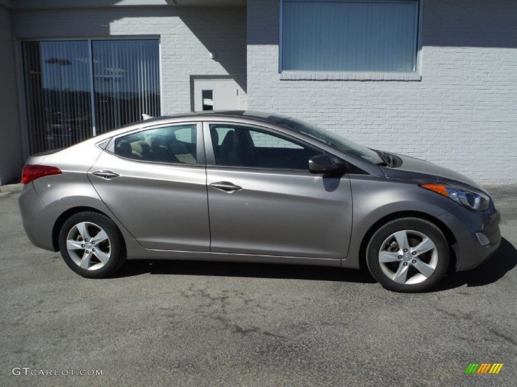 2012 Elantra GLS - Desert Bronze / Beige photo #2