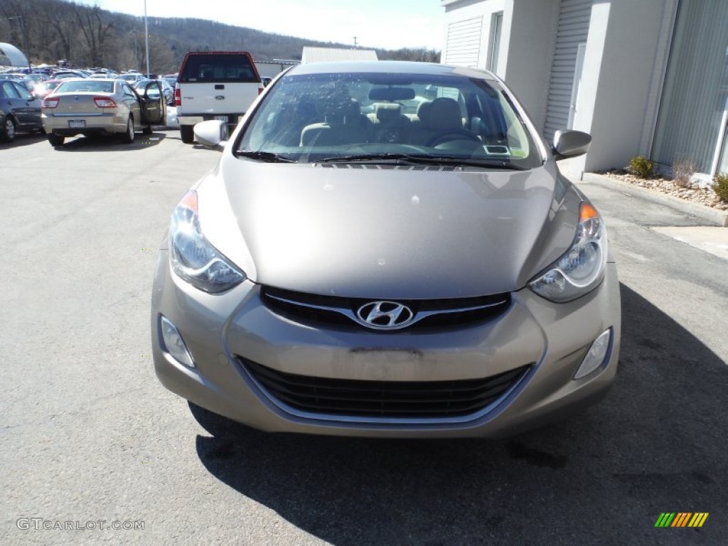 2012 Elantra GLS - Desert Bronze / Beige photo #4
