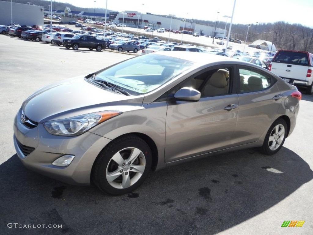 2012 Elantra GLS - Desert Bronze / Beige photo #5