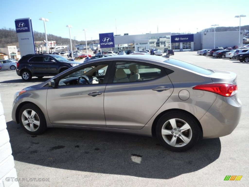 2012 Elantra GLS - Desert Bronze / Beige photo #6