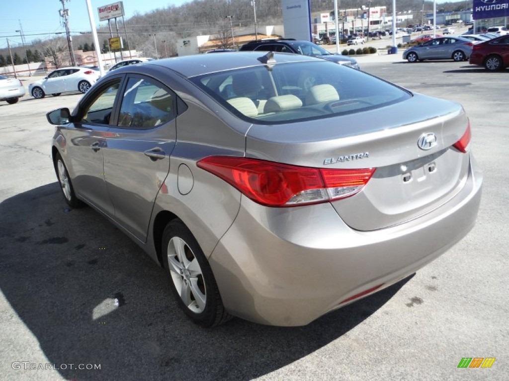 2012 Elantra GLS - Desert Bronze / Beige photo #7