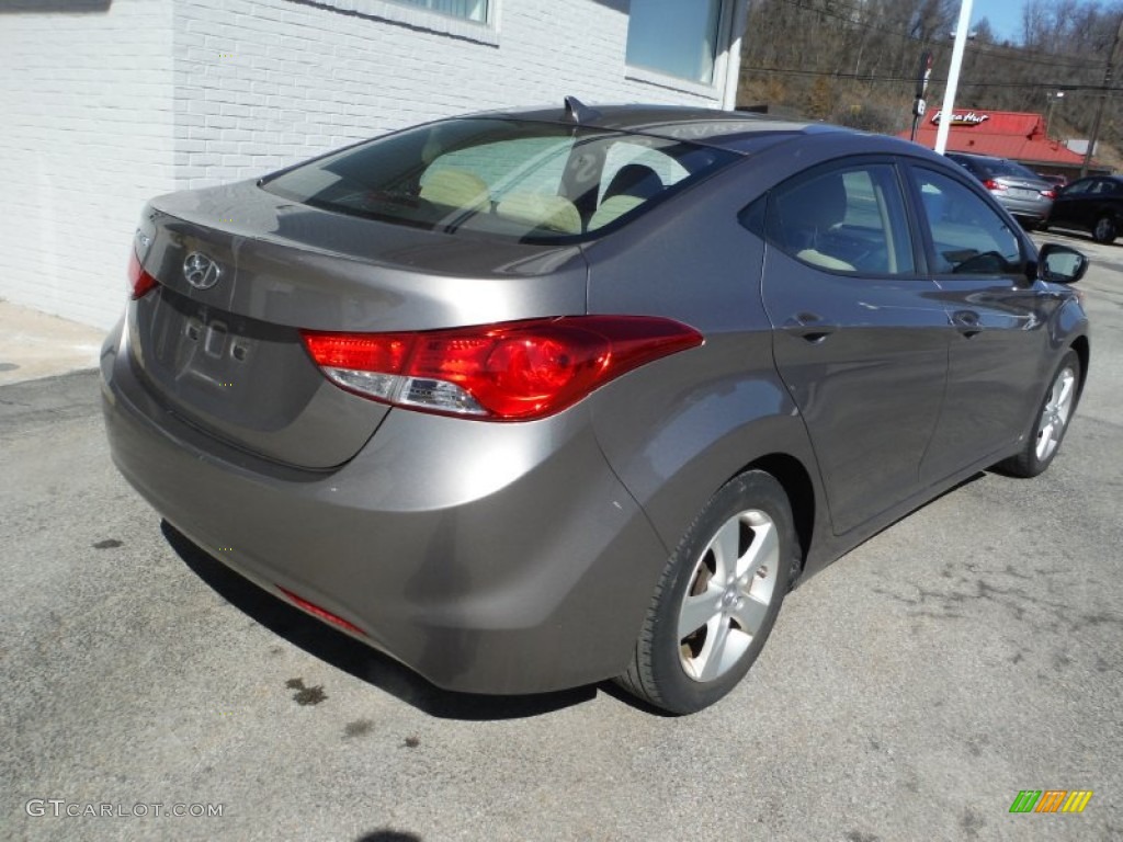 2012 Elantra GLS - Desert Bronze / Beige photo #9