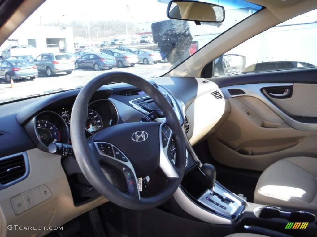 2012 Elantra GLS - Desert Bronze / Beige photo #11