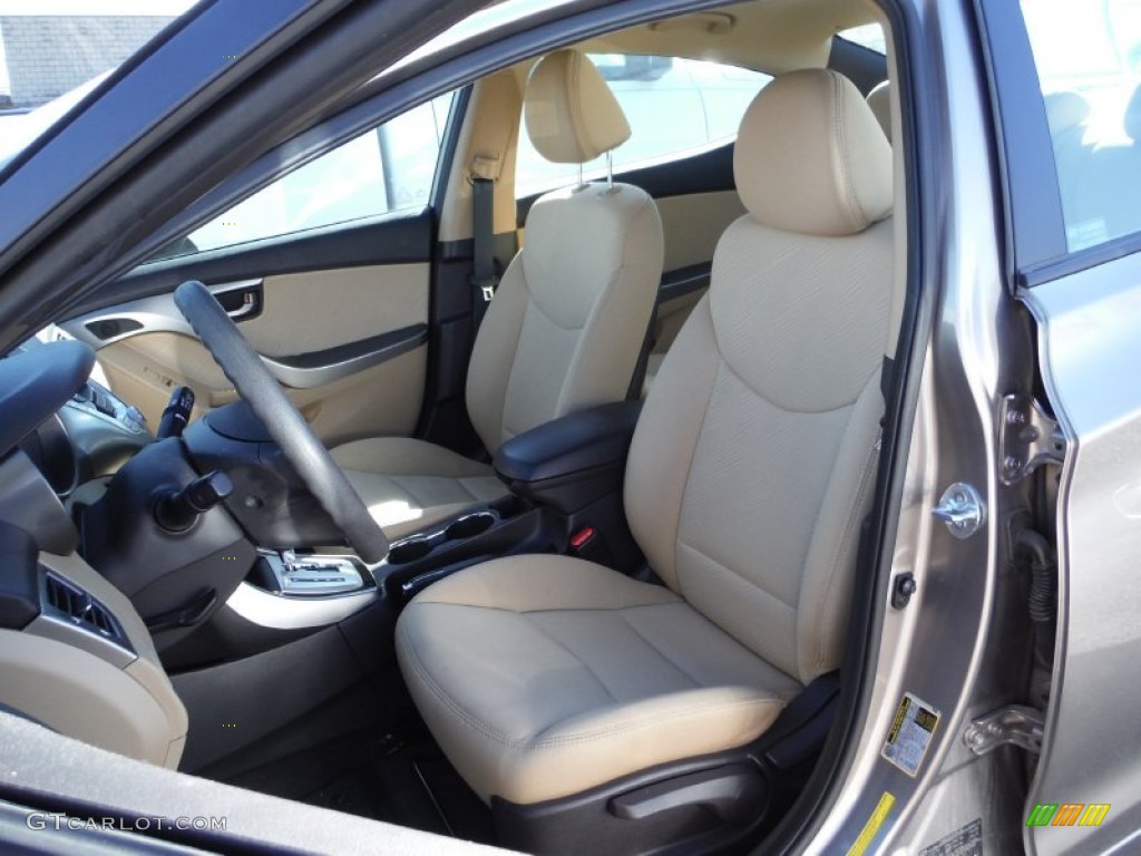2012 Elantra GLS - Desert Bronze / Beige photo #12