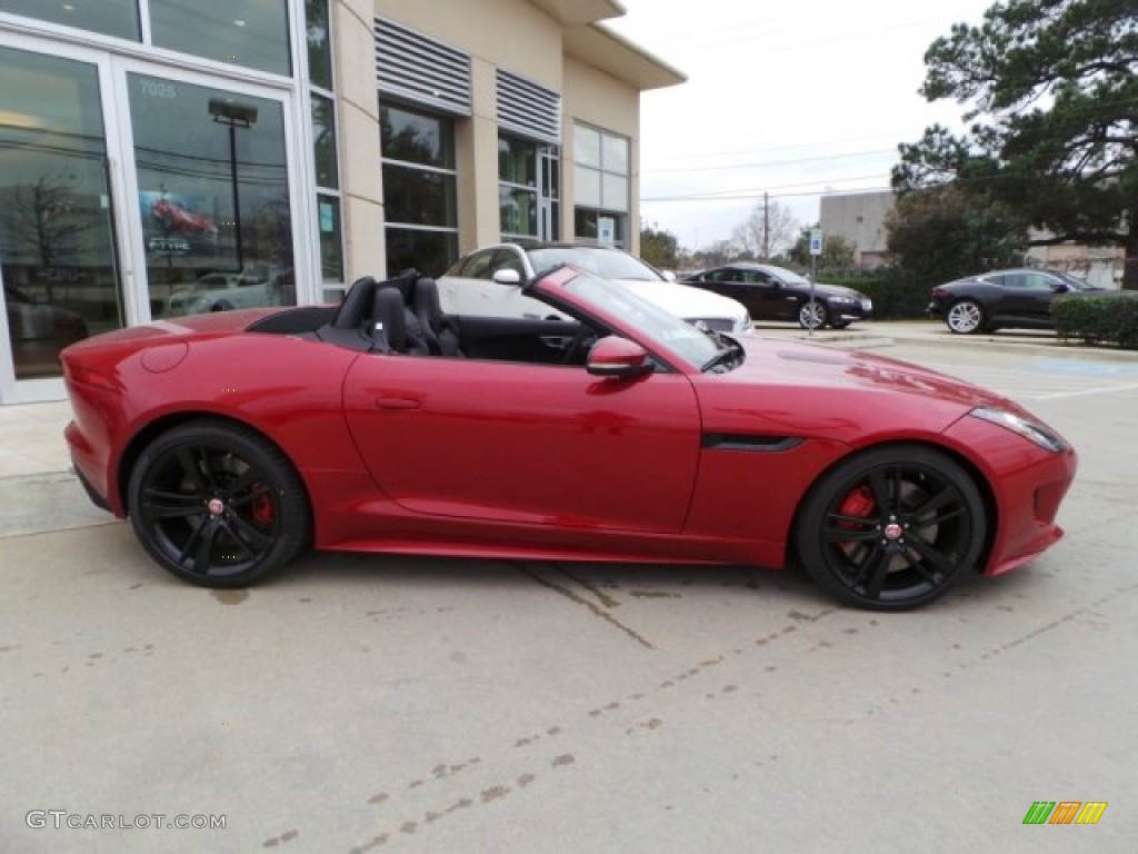 Italian Racing Green Metallic 2015 Jaguar F-TYPE V8 S Convertible Exterior Photo #102167288