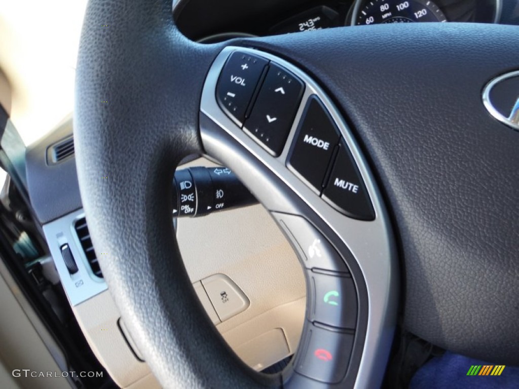 2012 Elantra GLS - Desert Bronze / Beige photo #19