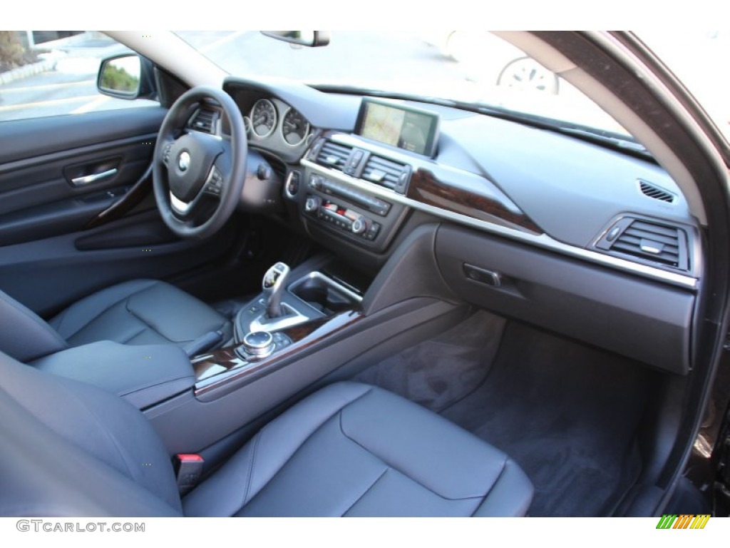 Black Interior 2015 BMW 4 Series 428i xDrive Coupe Photo #102167708