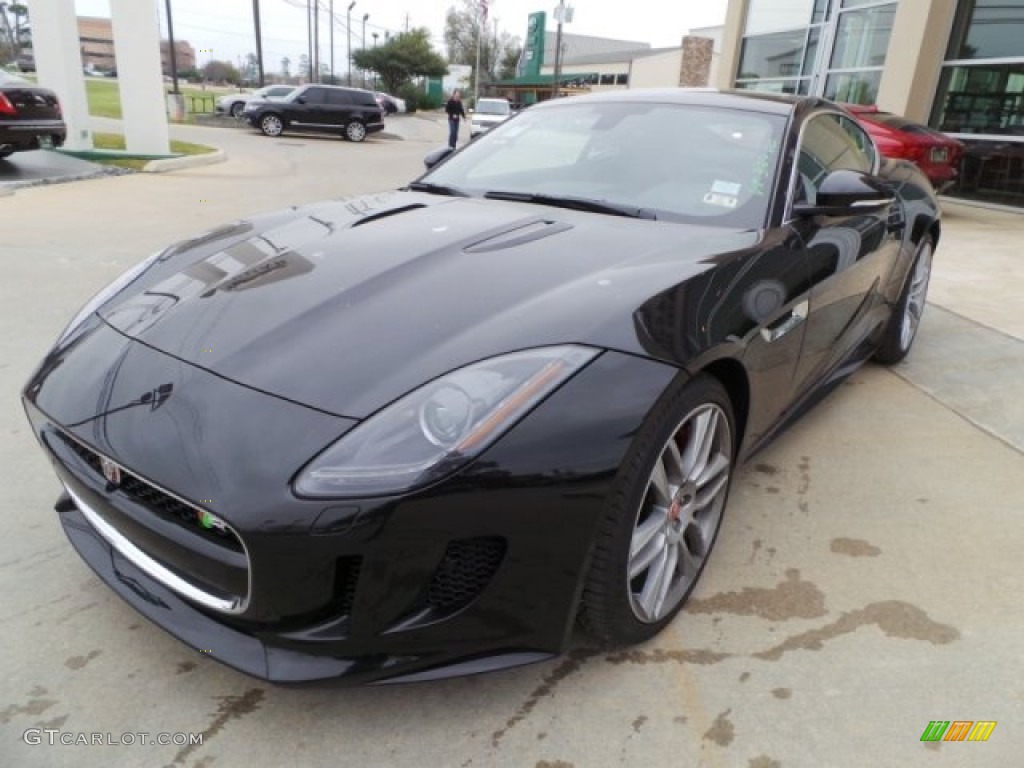 Ultimate Black Metallic 2015 Jaguar F-TYPE R Coupe Exterior Photo #102167830
