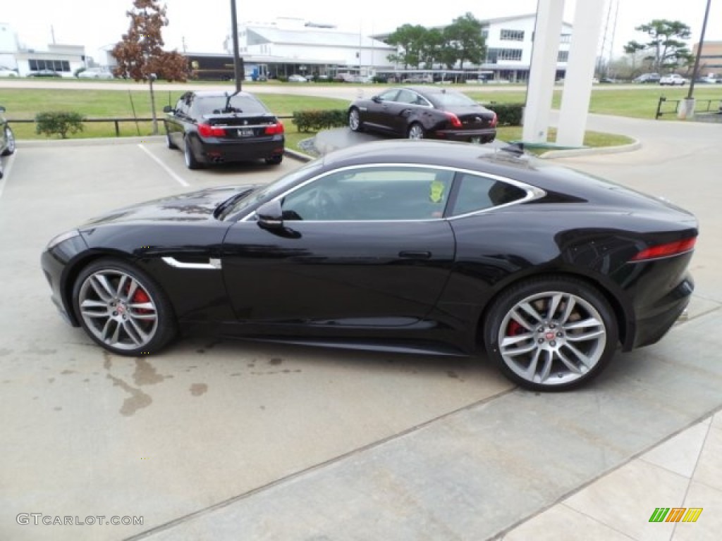Ultimate Black Metallic 2015 Jaguar F-TYPE R Coupe Exterior Photo #102167855