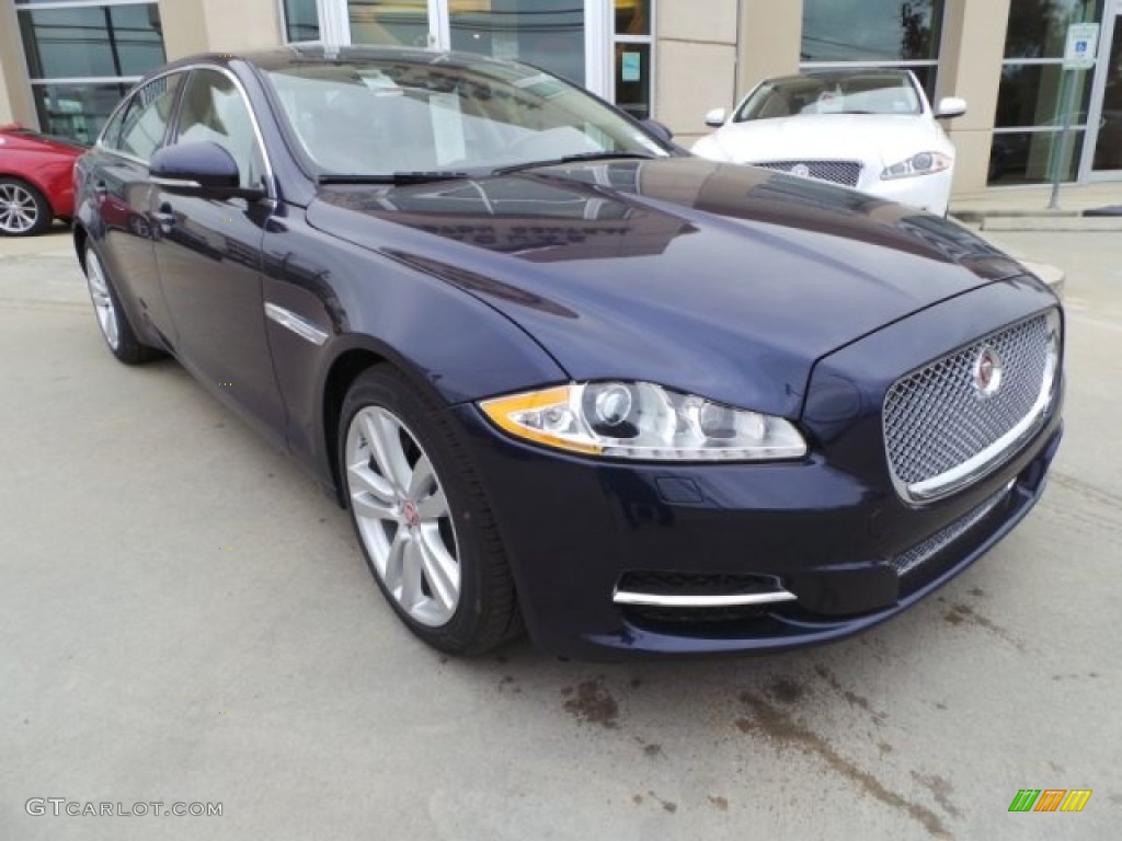Dark Sapphire Metallic 2015 Jaguar XJ XJL Portfolio Exterior Photo #102168290