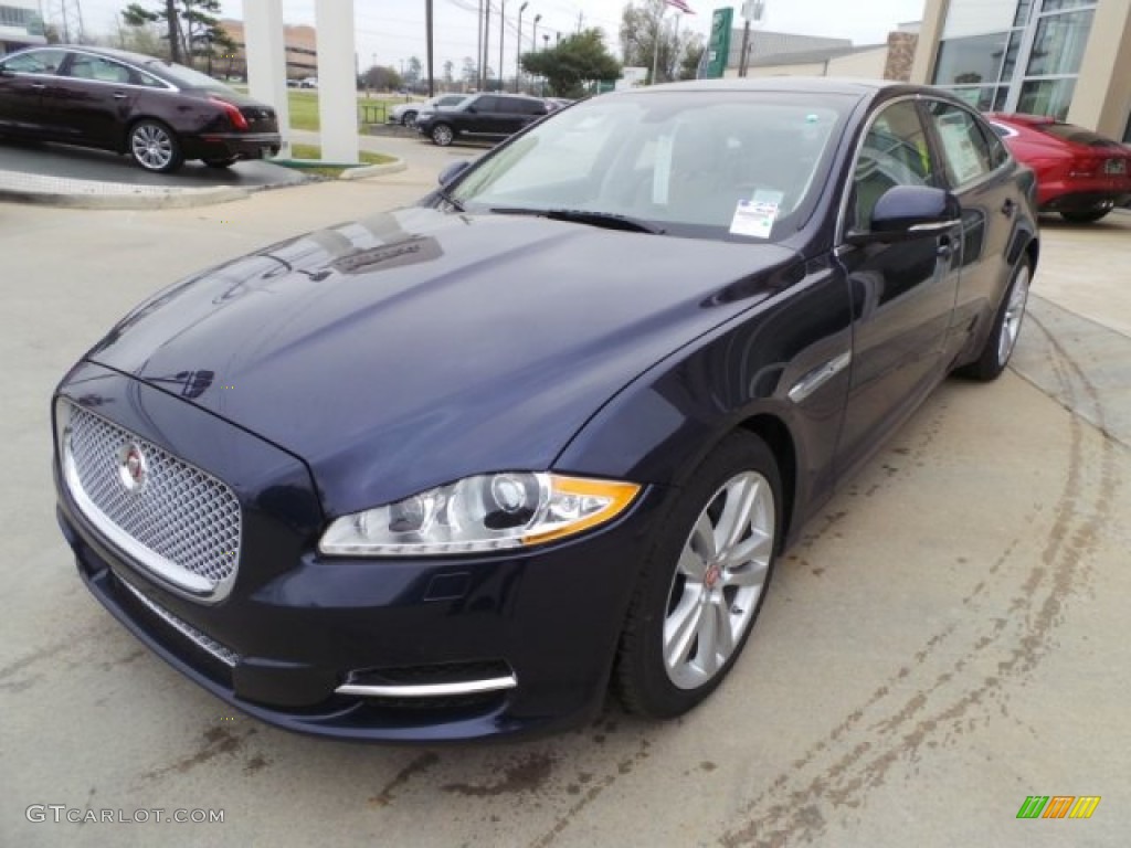 Dark Sapphire Metallic 2015 Jaguar XJ XJL Portfolio Exterior Photo #102168335