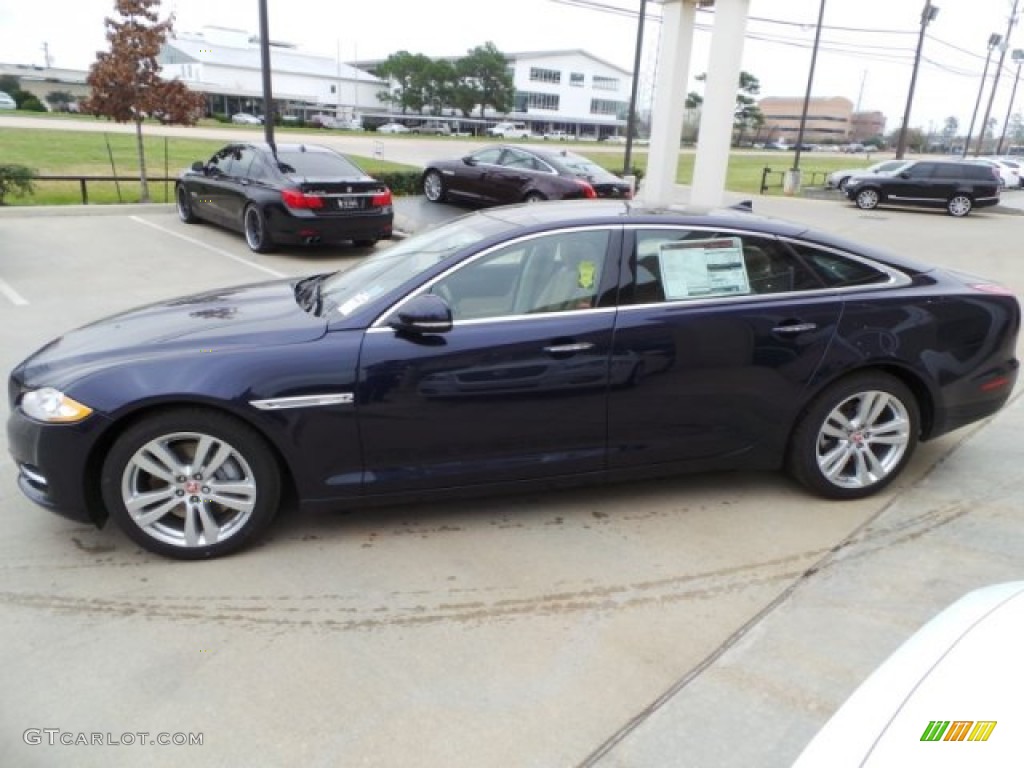 Dark Sapphire Metallic 2015 Jaguar XJ XJL Portfolio Exterior Photo #102168347