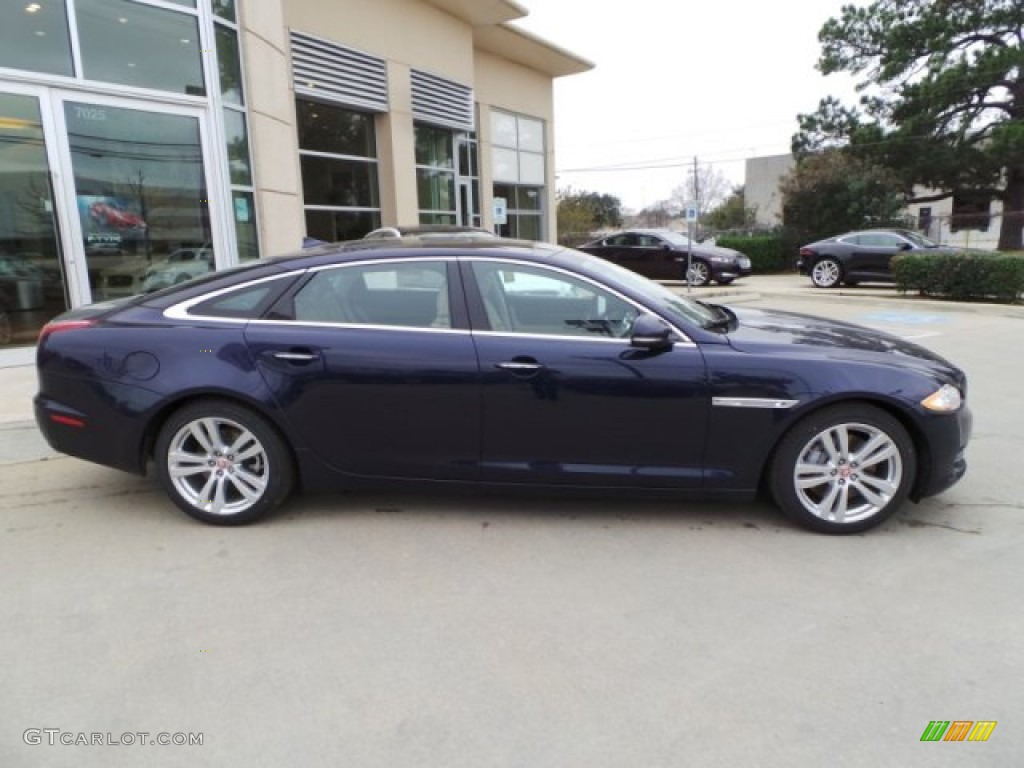 Dark Sapphire Metallic 2015 Jaguar XJ XJL Portfolio Exterior Photo #102168440