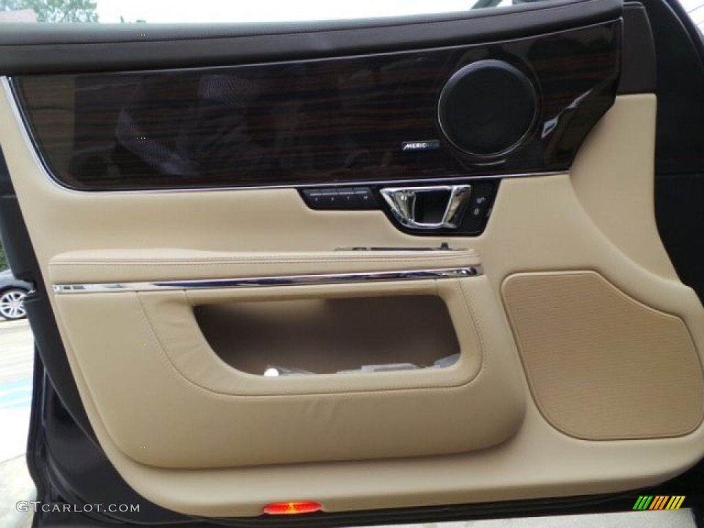 2015 Jaguar XJ XJL Portfolio Cashew/Truffle Door Panel Photo #102168485