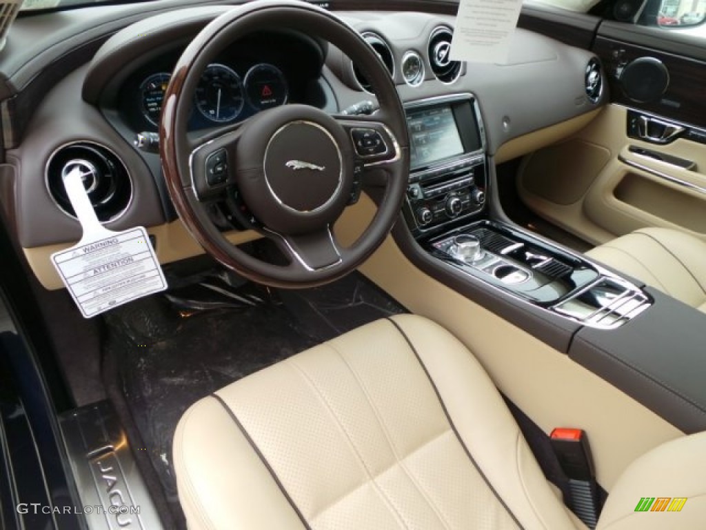 Cashew/Truffle Interior 2015 Jaguar XJ XJL Portfolio Photo #102168506