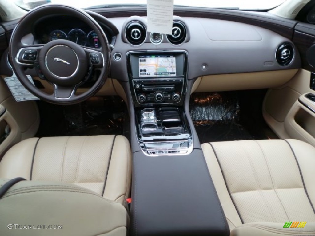Cashew/Truffle Interior 2015 Jaguar XJ XJL Portfolio Photo #102168782