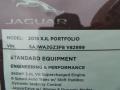  2015 XJ XJL Portfolio Window Sticker