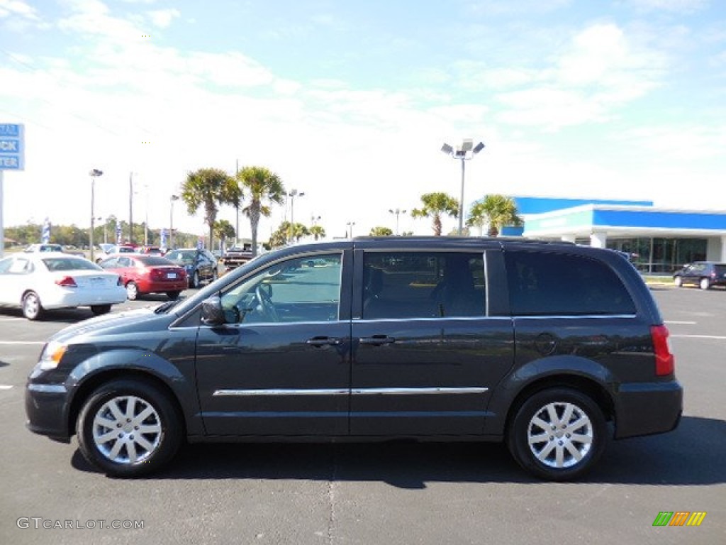 2014 Town & Country Touring - True Blue Pearl / Dark Frost Beige/Medium Frost Beige photo #2