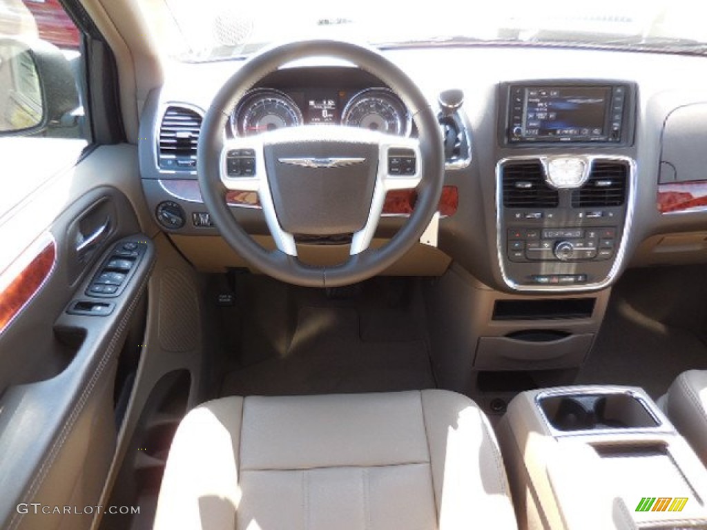 2014 Town & Country Touring - True Blue Pearl / Dark Frost Beige/Medium Frost Beige photo #8