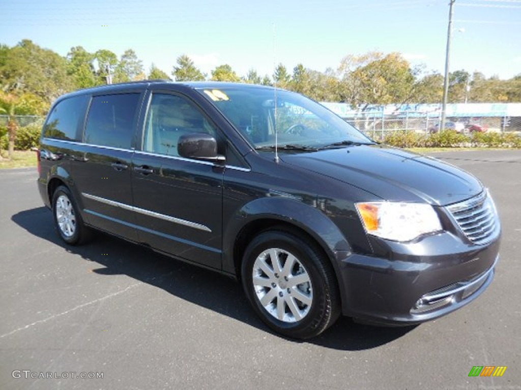 2014 Town & Country Touring - True Blue Pearl / Dark Frost Beige/Medium Frost Beige photo #13