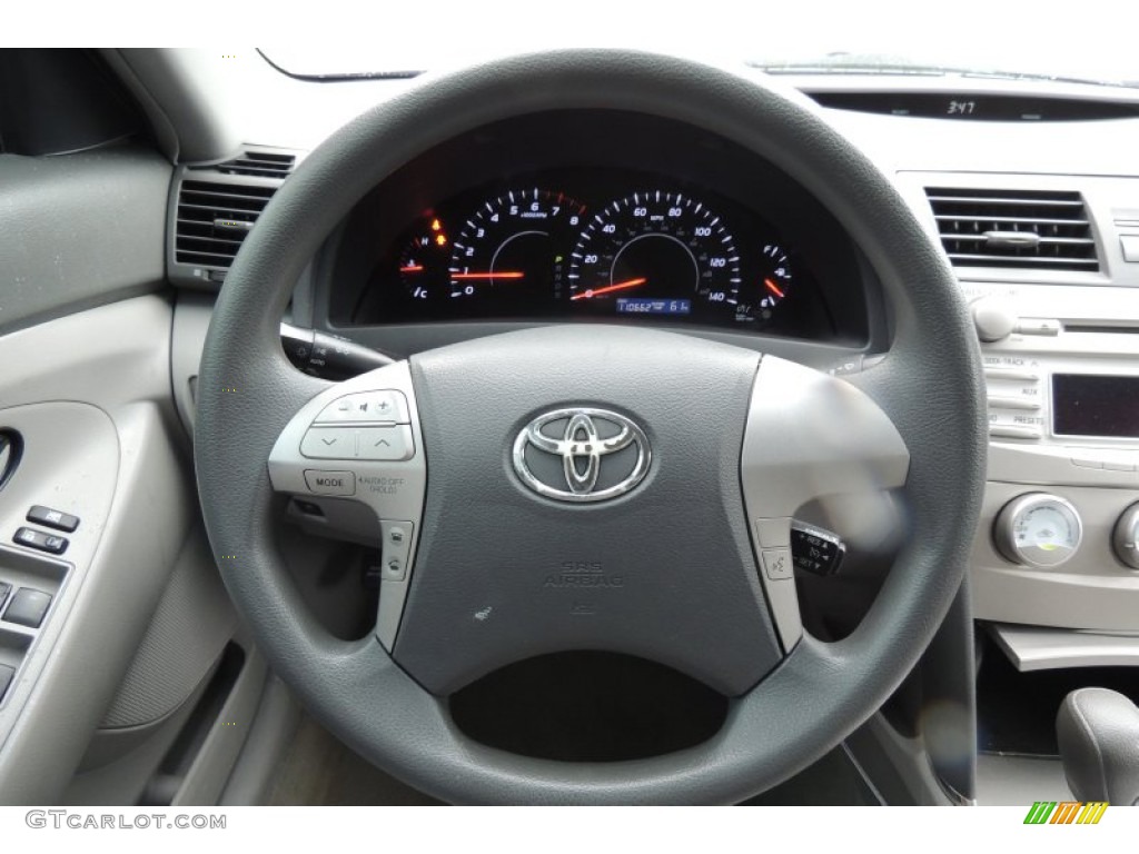 2010 Toyota Camry LE Ash Gray Steering Wheel Photo #102172279