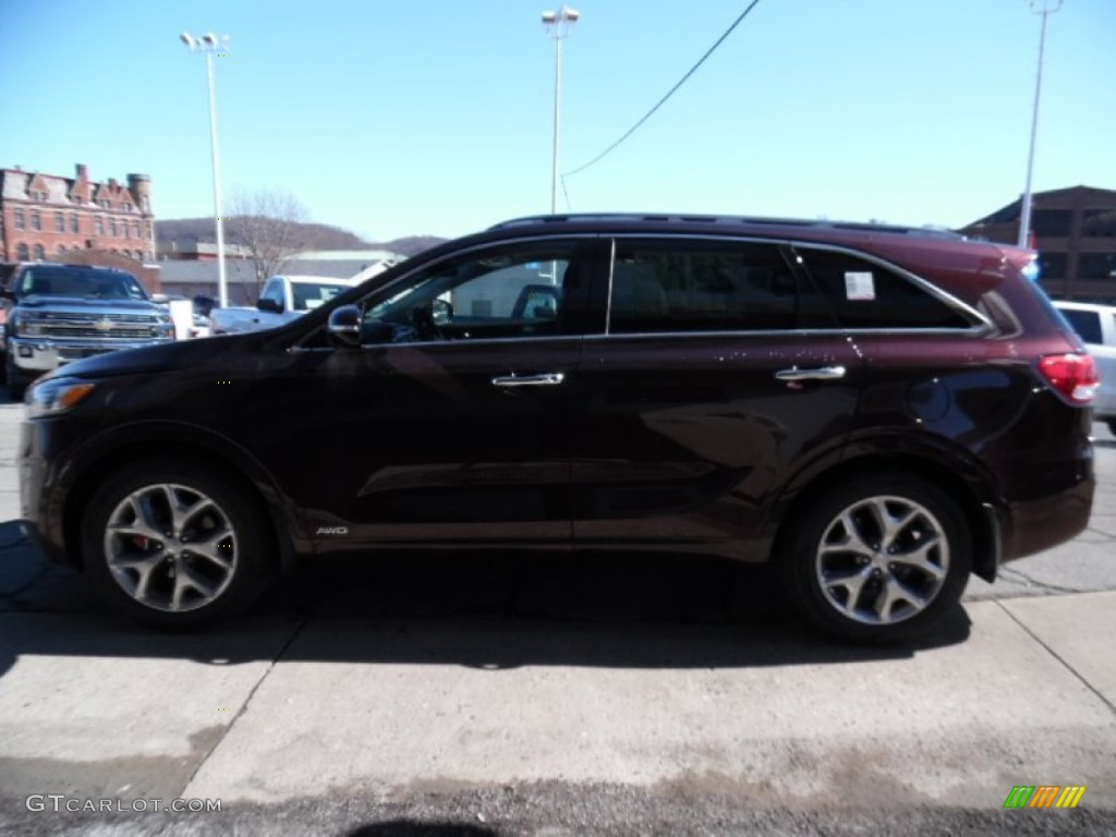 Dark Cherry 2016 Kia Sorento SX V6 AWD Exterior Photo #102172403