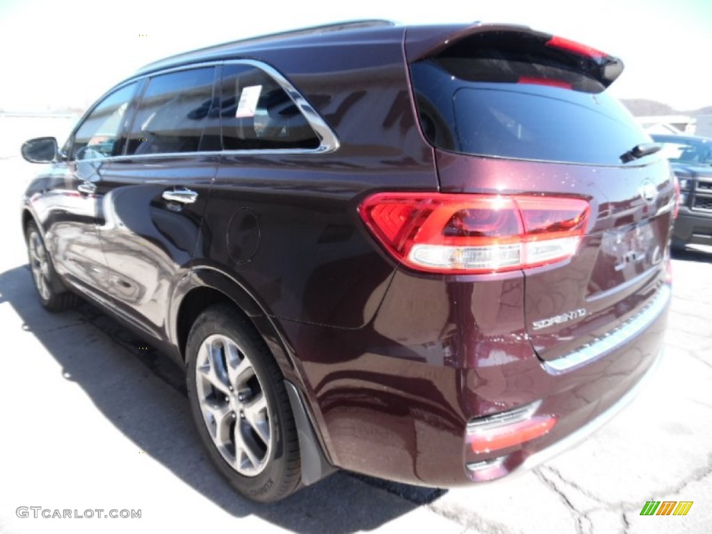 Dark Cherry 2016 Kia Sorento SX V6 AWD Exterior Photo #102172424