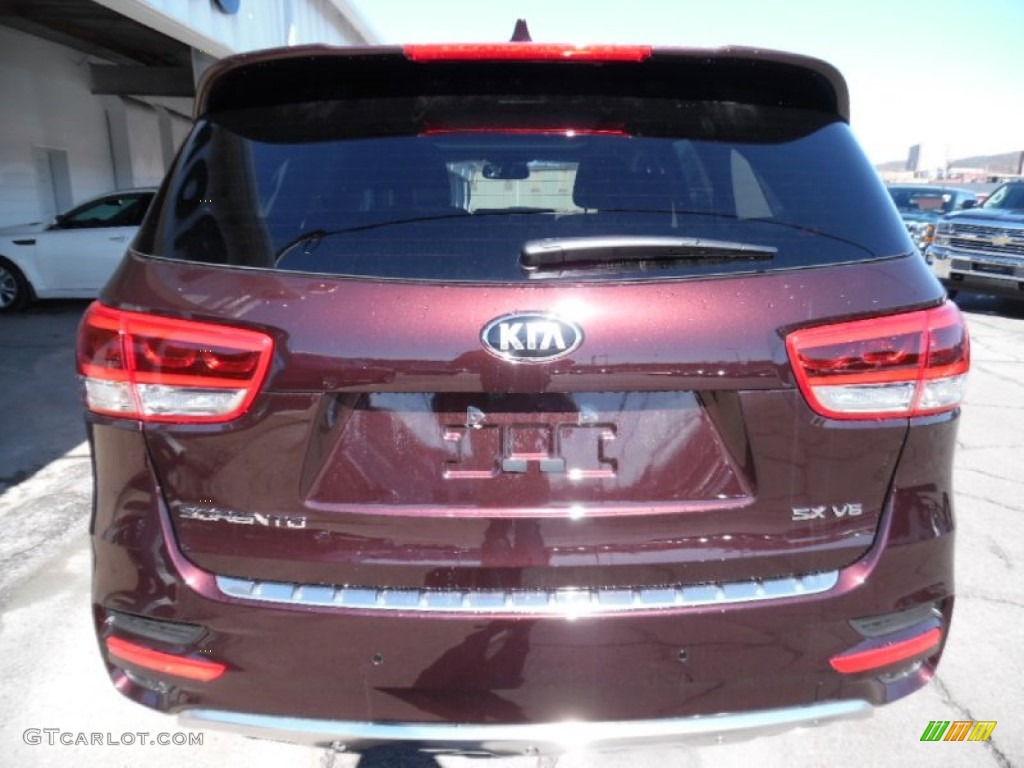 Dark Cherry 2016 Kia Sorento SX V6 AWD Exterior Photo #102172445