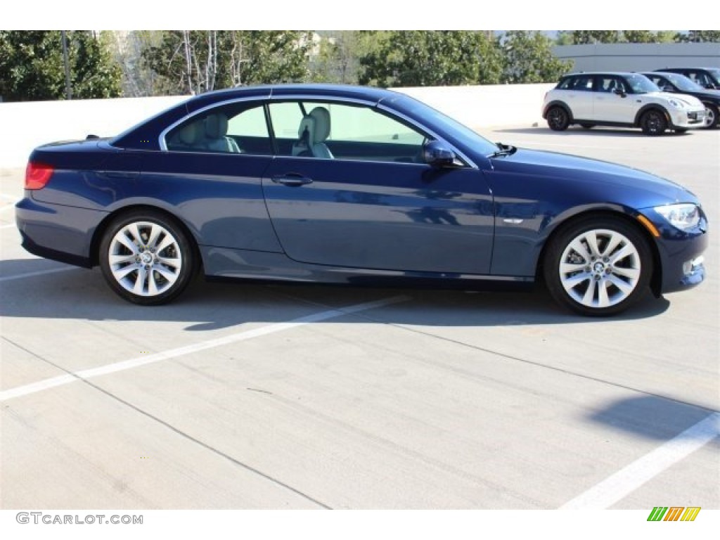 2012 3 Series 328i Convertible - Deep Sea Blue Metallic / Oyster/Black photo #2