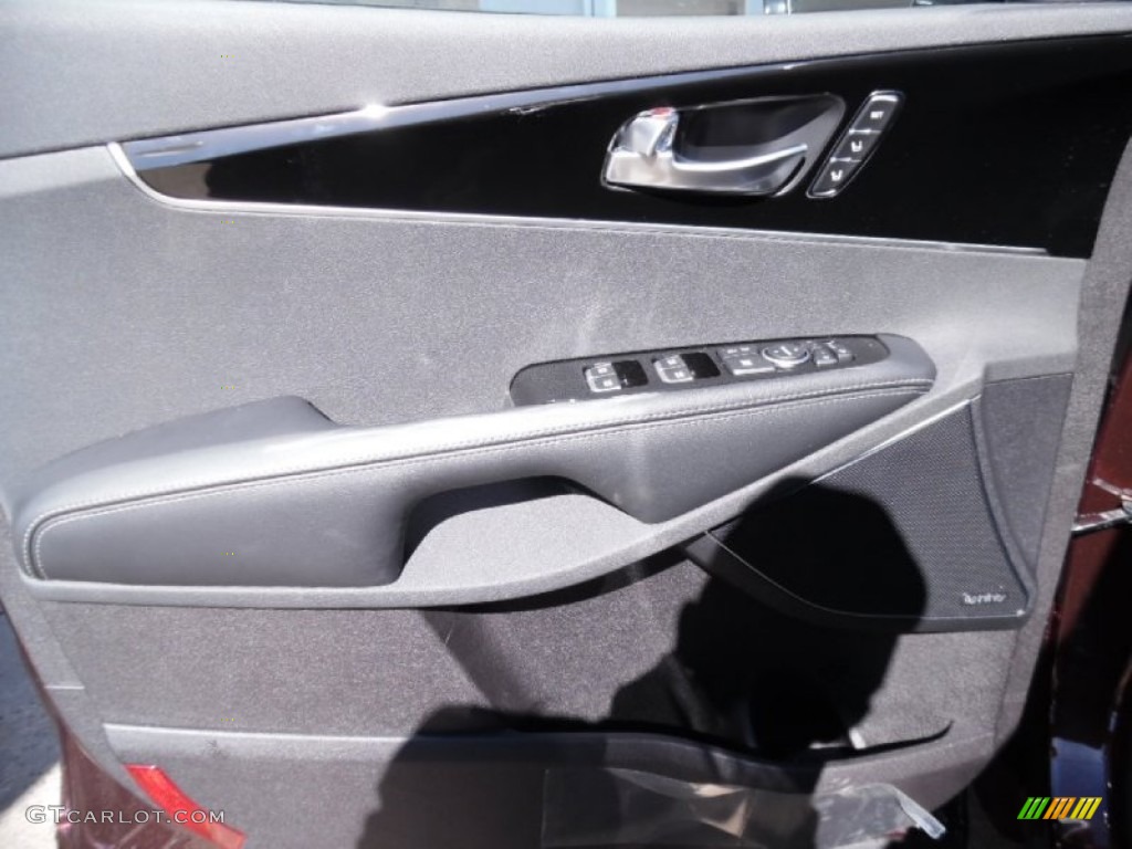 2016 Kia Sorento SX V6 AWD Premium Black Door Panel Photo #102172634