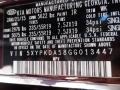  2016 Sorento SX V6 AWD Dark Cherry Color Code IR