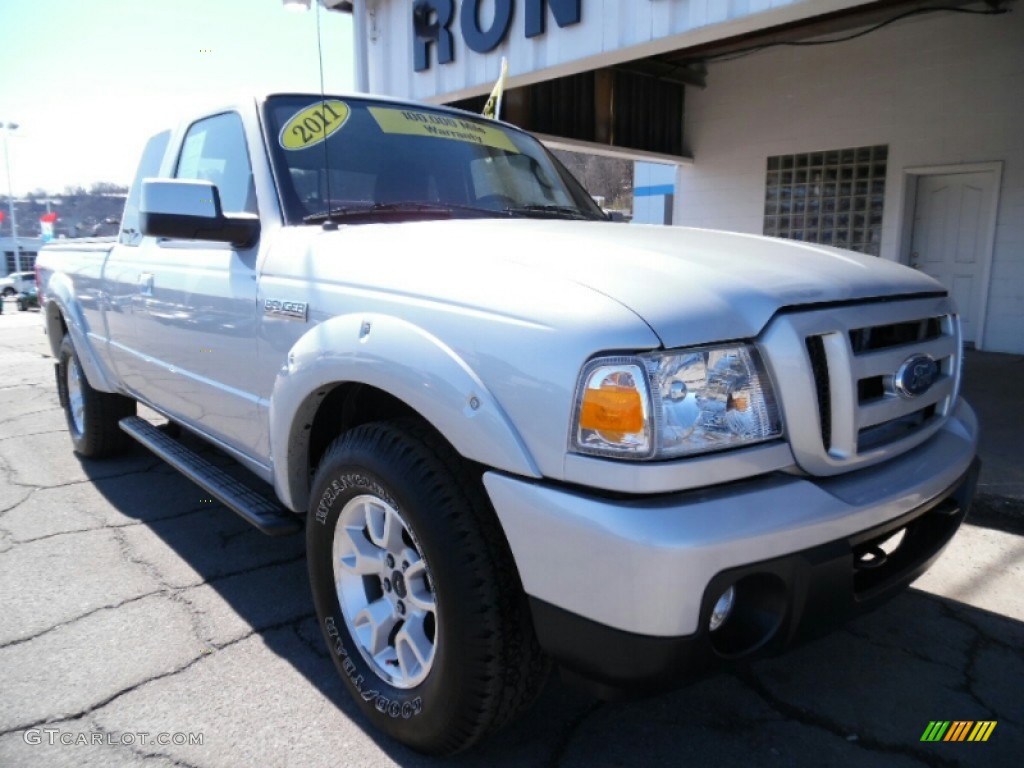 2011 Ranger Sport SuperCab 4x4 - Silver Metallic / Medium Dark Flint photo #2