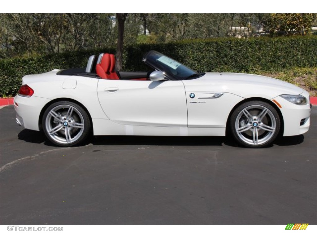 2015 Z4 sDrive35is - Alpine White / Coral Red photo #2