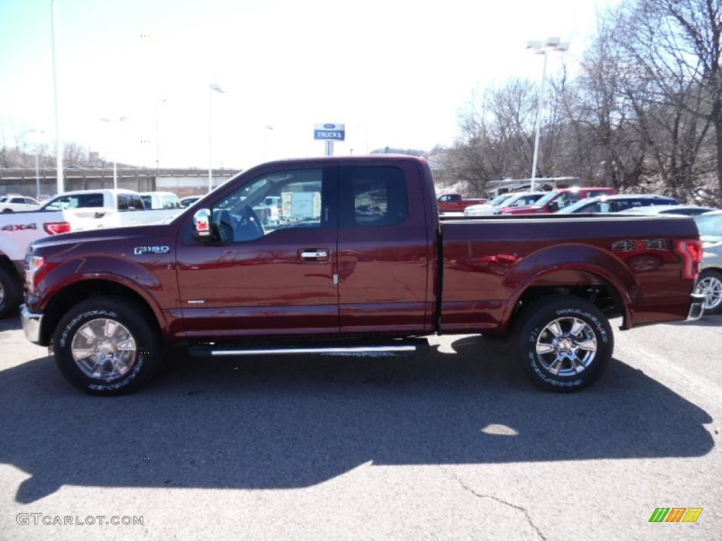 2015 F150 XLT SuperCab 4x4 - Bronze Fire Metallic / Medium Light Camel photo #5