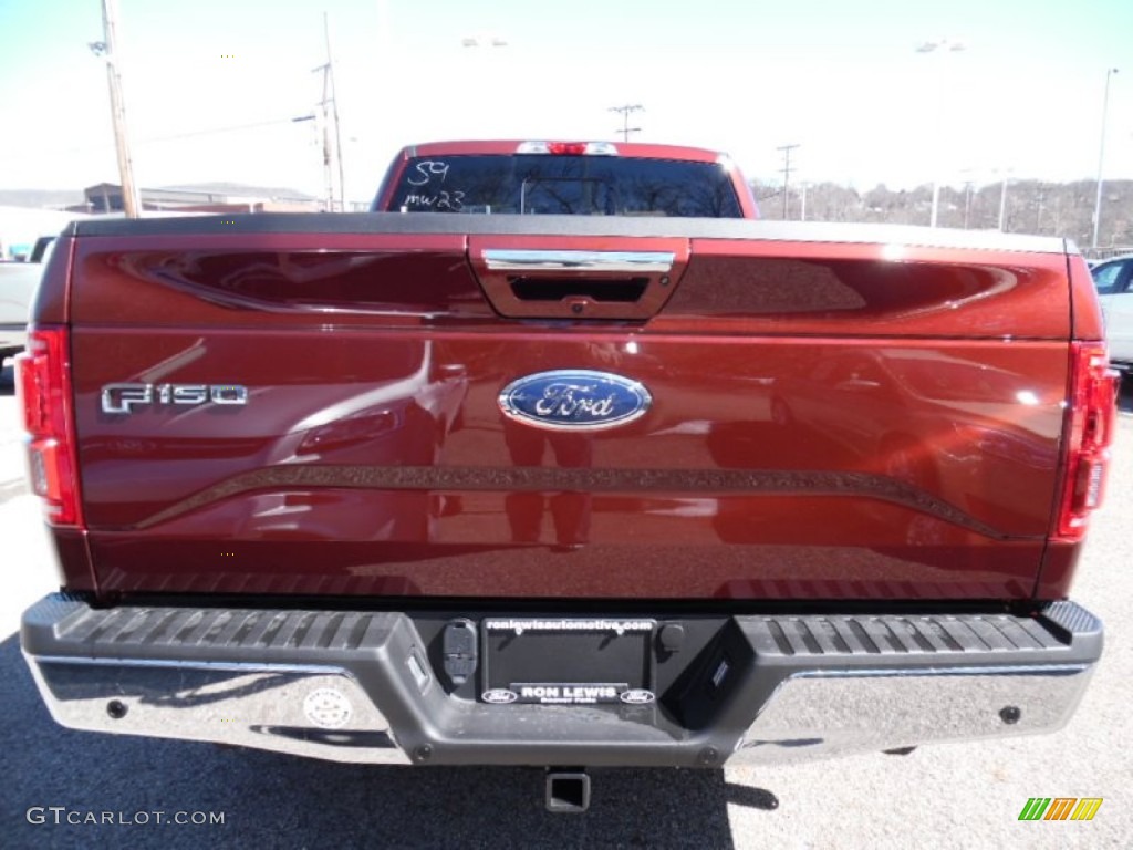 2015 F150 XLT SuperCab 4x4 - Bronze Fire Metallic / Medium Light Camel photo #7