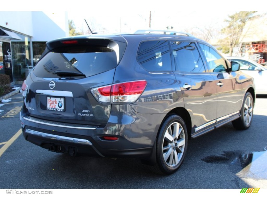 2014 Pathfinder Platinum AWD - Dark Slate / Charcoal photo #3