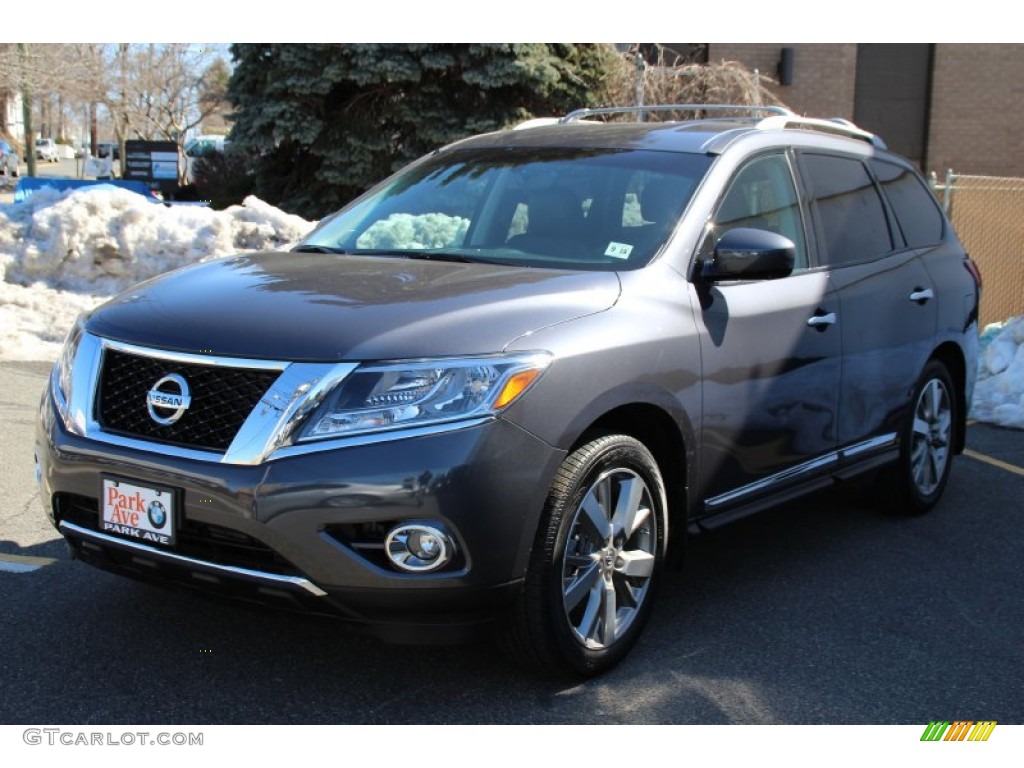 2014 Pathfinder Platinum AWD - Dark Slate / Charcoal photo #6