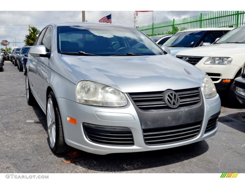 2007 Jetta Wolfsburg Edition Sedan - Reflex Silver Metallic / Anthracite photo #3