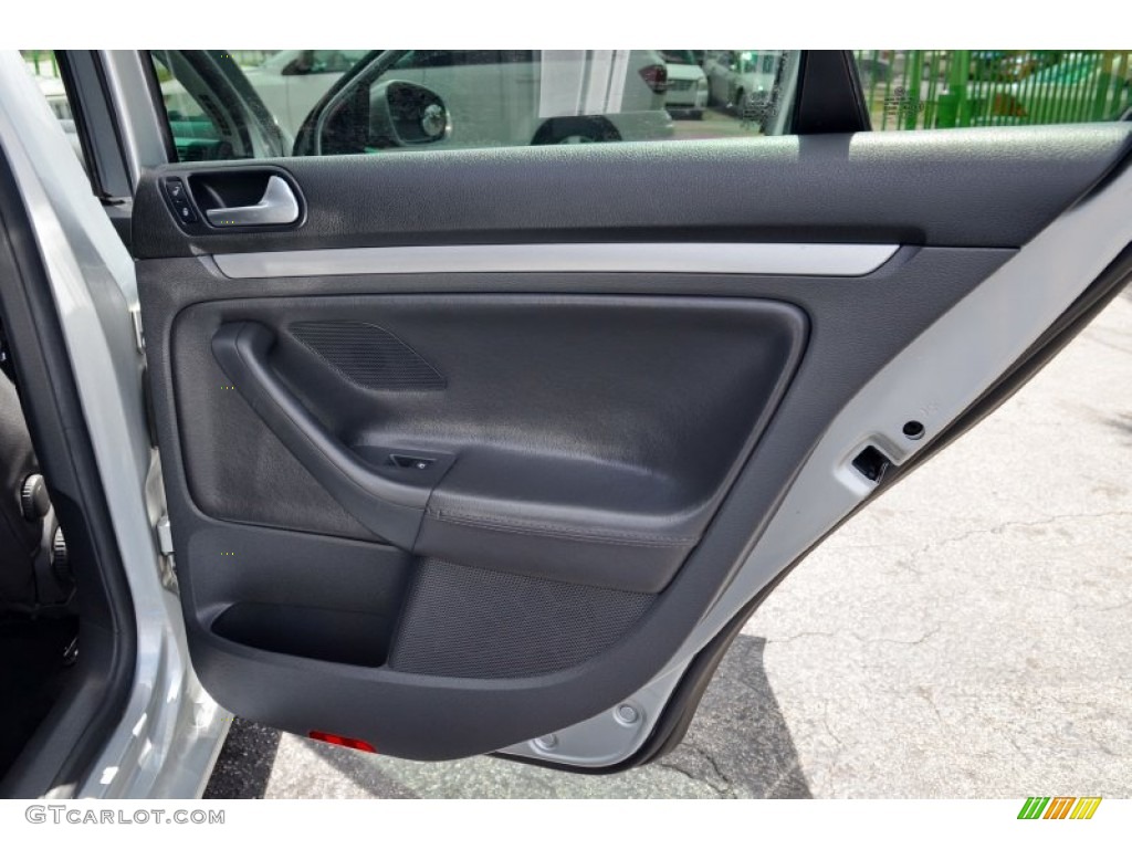 2007 Volkswagen Jetta Wolfsburg Edition Sedan Anthracite Door Panel Photo #102176774