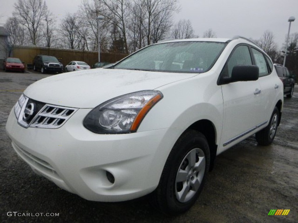 Pearl White 2015 Nissan Rogue Select S AWD Exterior Photo #102176861