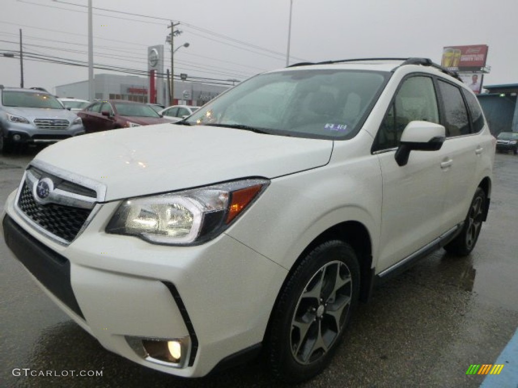 Satin White Pearl 2015 Subaru Forester 2.0XT Touring Exterior Photo #102179357