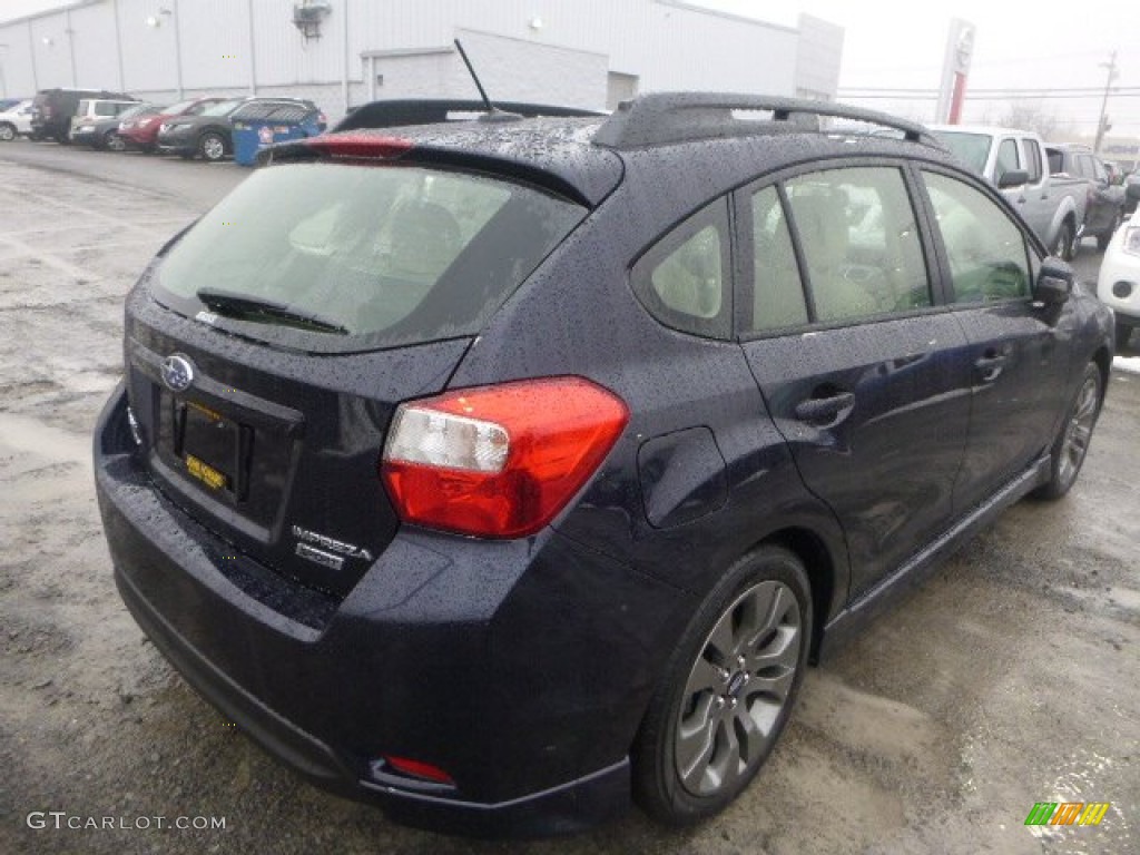 2015 Impreza 2.0i Sport Limited 5 Door - Deep Sea Blue Pearl / Ivory photo #3