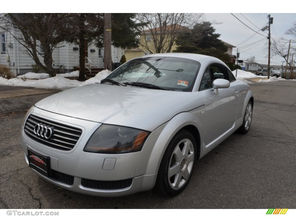 2001 TT 1.8T quattro Coupe - Lake Silver Metallic / Ebony Black photo #1
