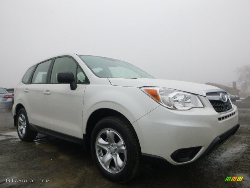 Satin White Pearl 2015 Subaru Forester 2.5i Premium Exterior Photo #102181598